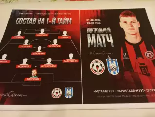 Металлург(Липецк) - Кристалл - МЭЗТ(Борисоглебск ).21.02.2026.Контрольный матч