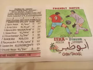 ЦСКА - .Динамо (Самарканд ).25.01.2026..товарищеский матч .(Ручная работа)