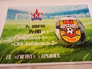 СКА -2(Хабаровск ) - Арсенал -2(Тула)..14.03.2026. Контрольный матч.