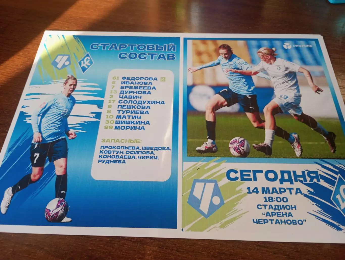 ЖФК. Чертаново (Москва) - ЖФК . Крылья Советов (Самара )..14.03.2026.