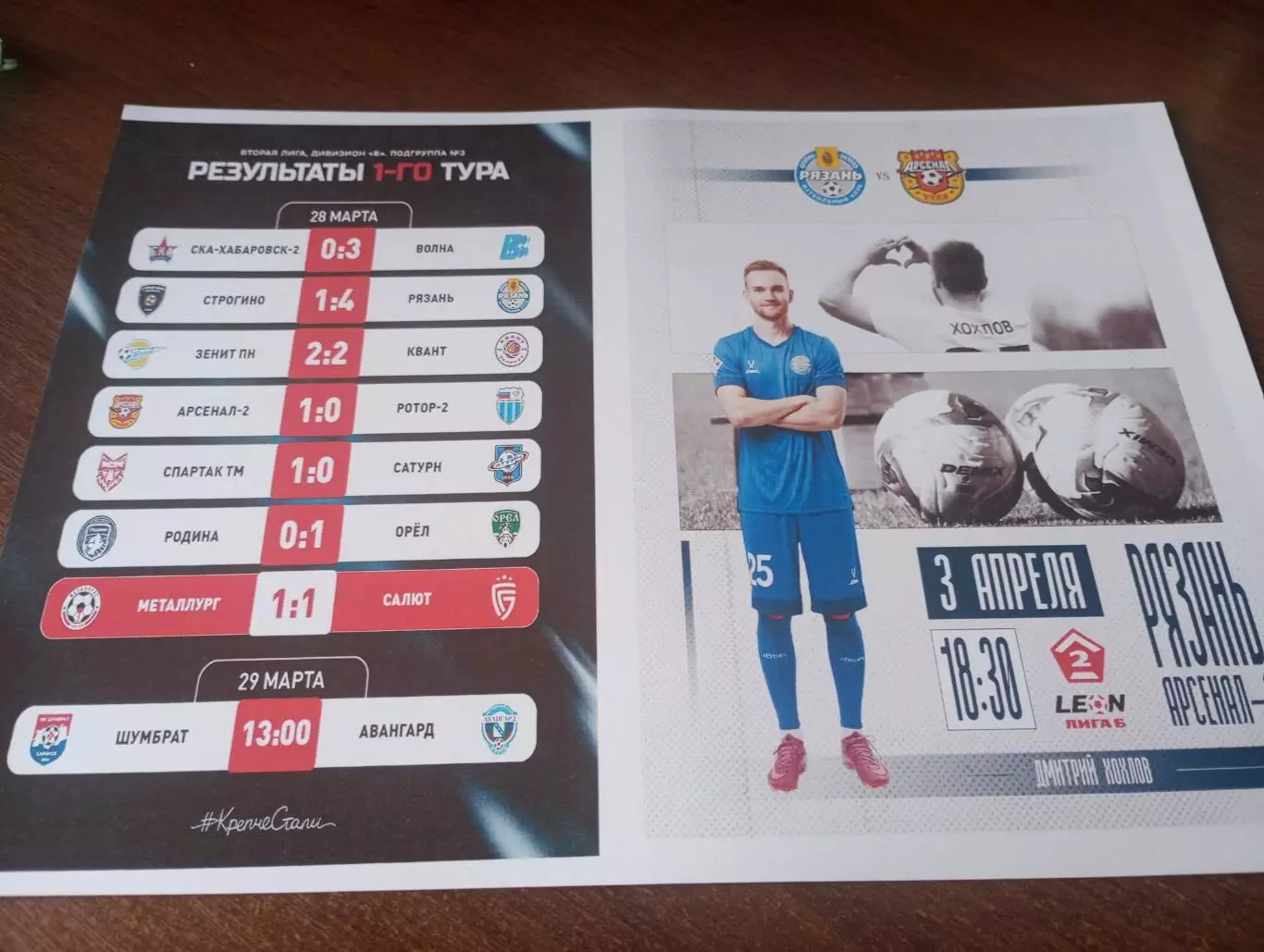 ФК. Рязань - Арсенал-2(Тула). . 3.04.2026.