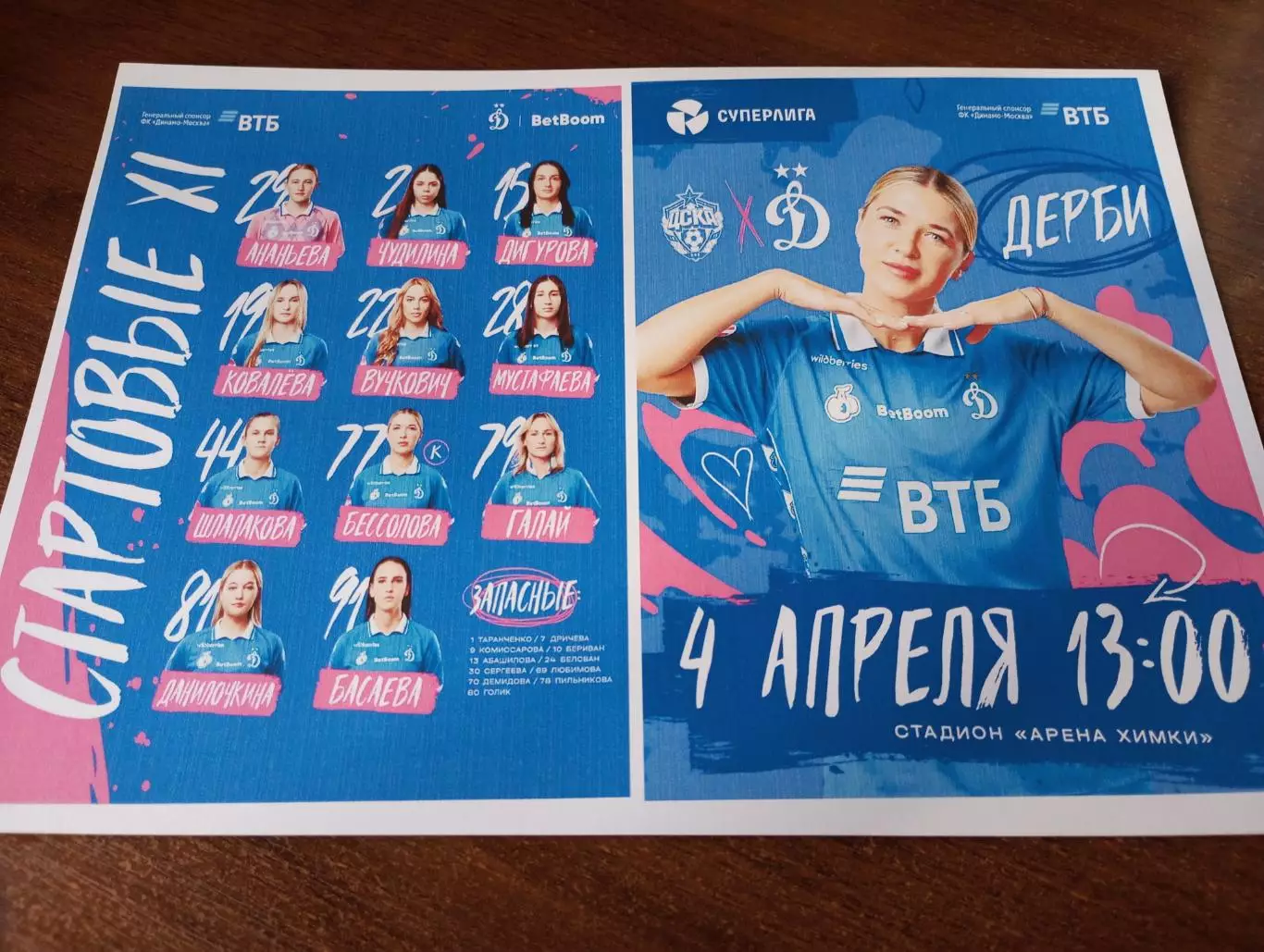 ЖФК. ЦСКА - ЖФК. Динамо (Москва). .4.04.2026.