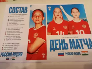 Сб. России - Сб.. Индия. 14.04.2026. Женщины юниоры