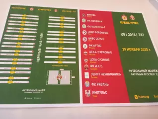 Кубок РРФС. 29.11.2025. г. Рязань. U-9/2016/7х7 (Коломна, Тула, ЦСКА-2, Шатура)