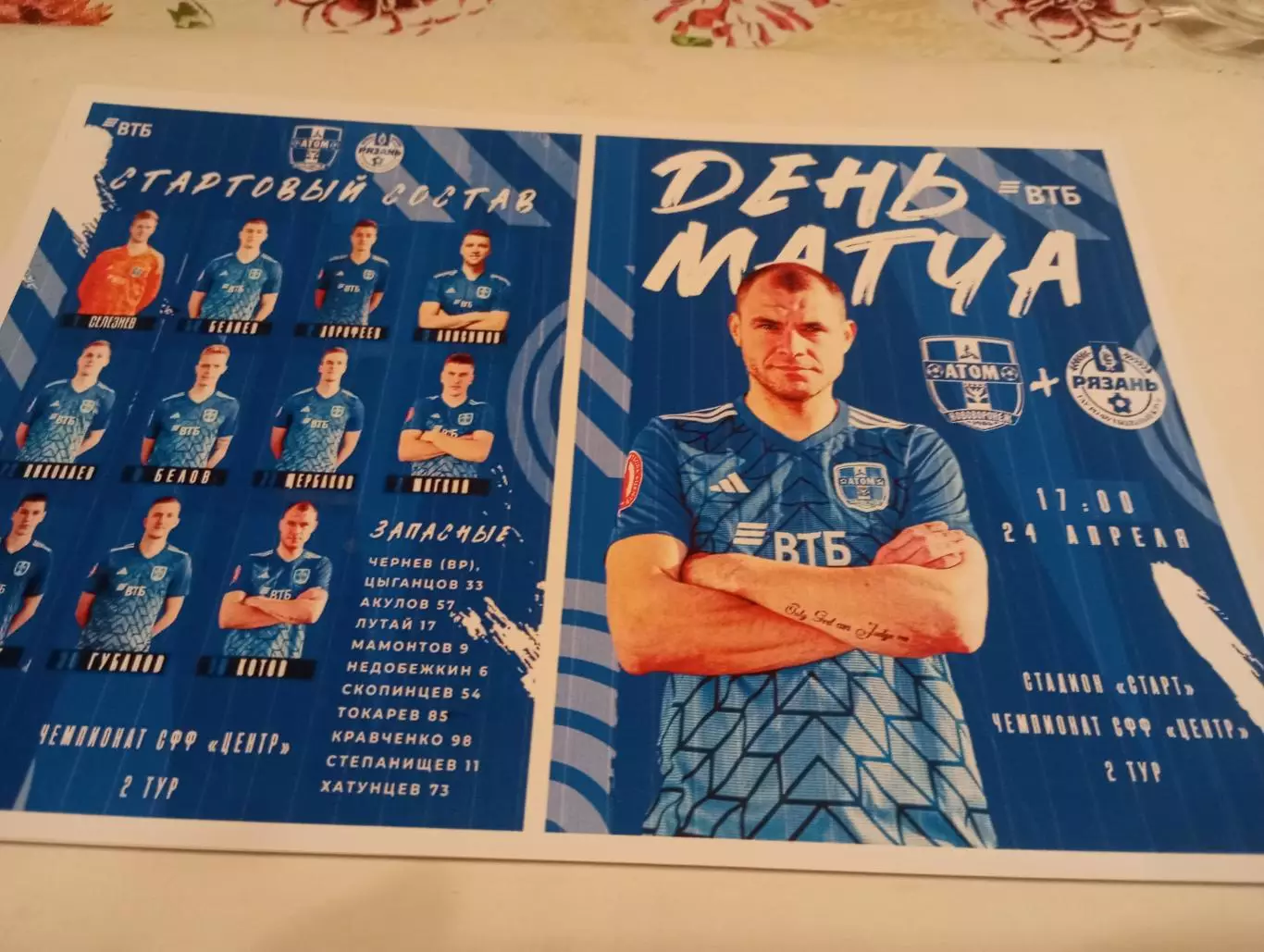 Атом(Нововоронеж) - ФК. Рязань 2..2404..2026..