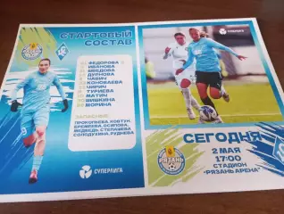 ЖФК. Рязань ВДВ - ЖФК. Крылья Советов (Самара). .2.05.2026.