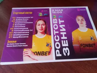 ЖФК. Ростов - ЖФК. Зенит (Санкт-Петербург).2.05.2026.