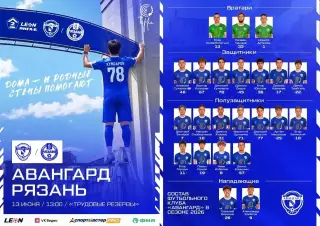 Авангард(Курск) - ФК.Рязань..13.06.2026.