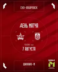 СКА(Хабаровск) - Шинник-М(Ярославль).7.08.2026..(МФЛ)