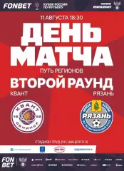 Квант(Обнинск) - ФК.Рязань.11.08.2026. кубок России.