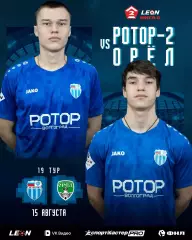 Ротор-2(Волгоград) - ФК.Орел . 15.08.2026.
