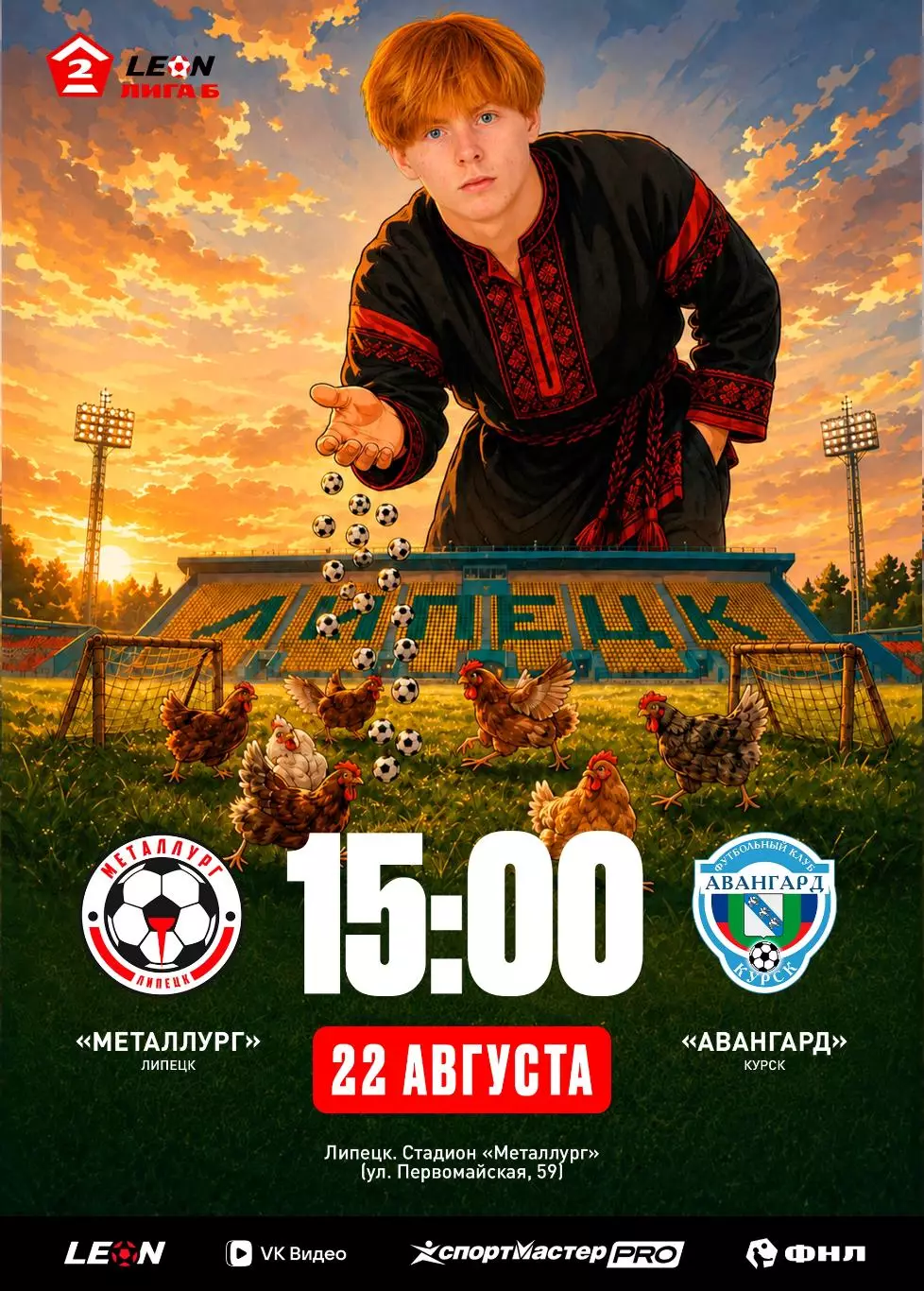 Металлург(Липецк) - Авангард(Курск) .22.08.2026.
