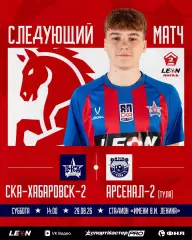 СКА-2(Хабаровск) - Арсенал-2(Тула)..29.08.2026.