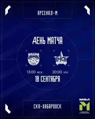 Арсенал-М(Тула) - СКА-М(Хабаровск) .18.09.2026.(МФЛ)