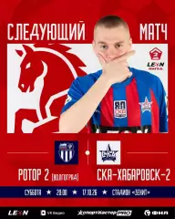 Ротор-2(Волгоград) - СКА-2(Хабаровск) .17.10.2026.