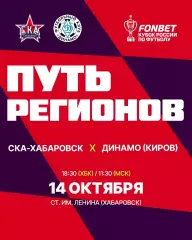 СКА(Хабаровск) - Динамо(Киров).14.10.2026. Кубок России.
