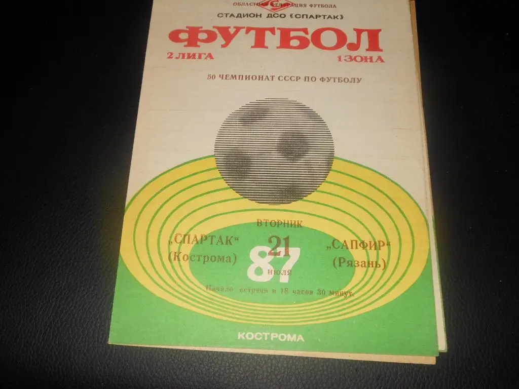 Спартак (Кострома) - Сапфир (Рязань) 1987