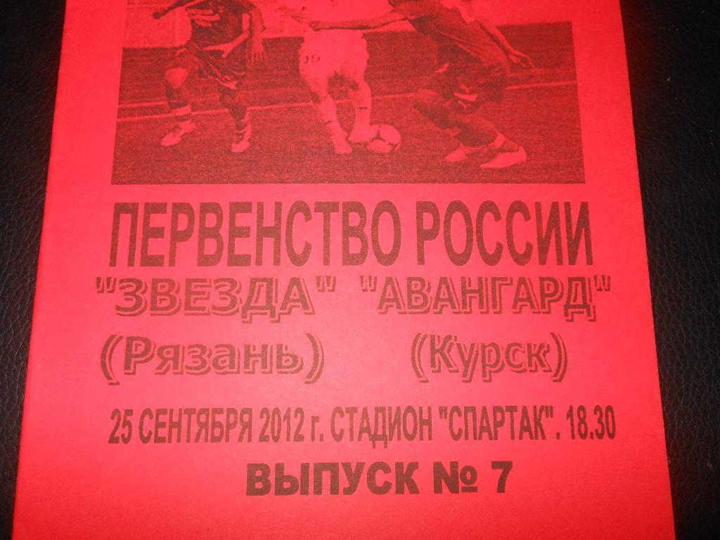 Звезда (Рязань) - Авангард(Курск) 25.09.2012. (Авторская)