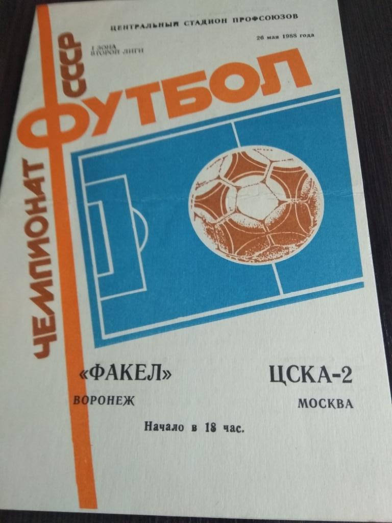 Факел(Воронеж) - ЦСКА-2. 1988