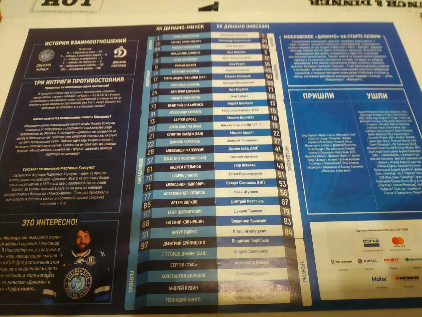 Динамо (Минск) -Динамо ( Москва)2017/2018