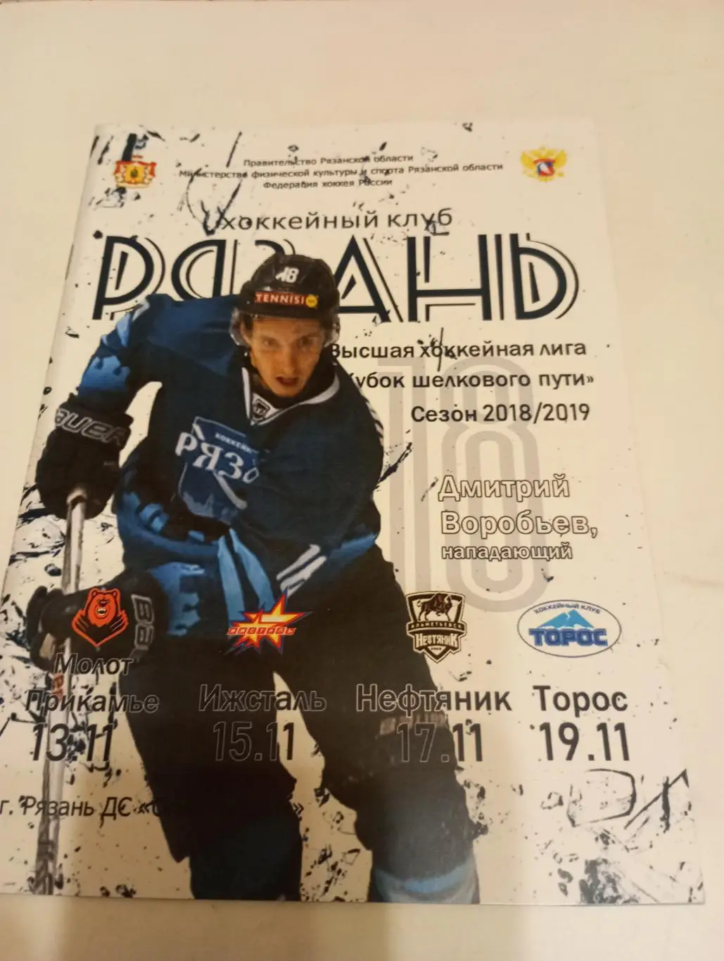 ХК Рязань - Пермь/Ижсталь/Альметьевск/Нефтекамск.13/15/27/19.11.2018.