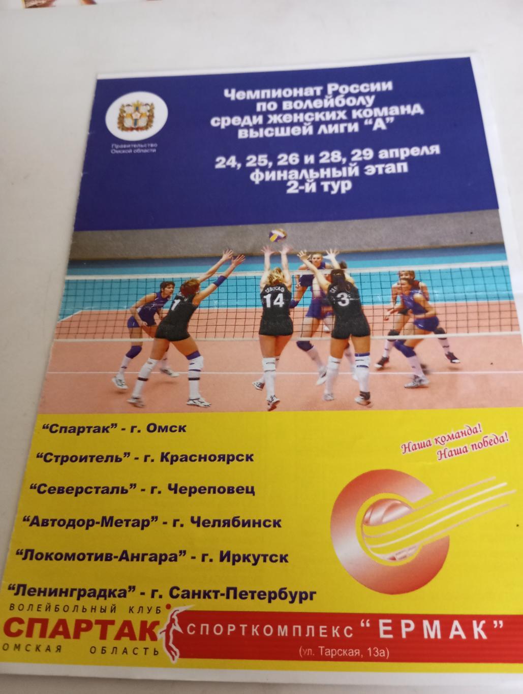 24-29.04.2006.(Омск.Красноярск, Череповец, Челябинск, Иркутск, Санкт-Петербург)