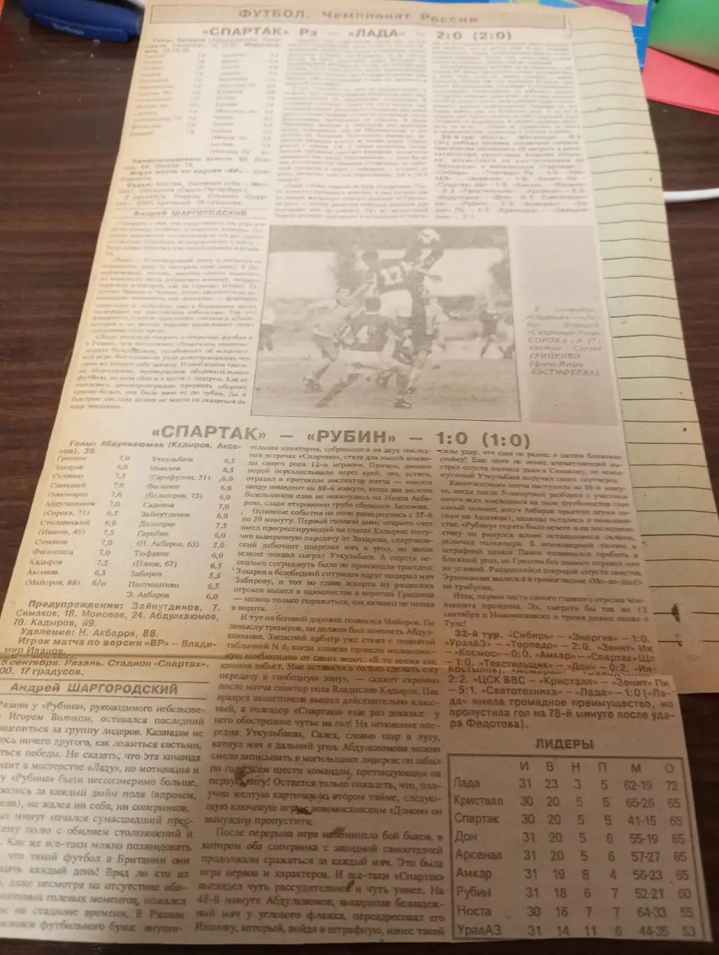 Дон(Новомосковск) - Спартак (Рязань). 12.09.1996.+Димитровград+Казань