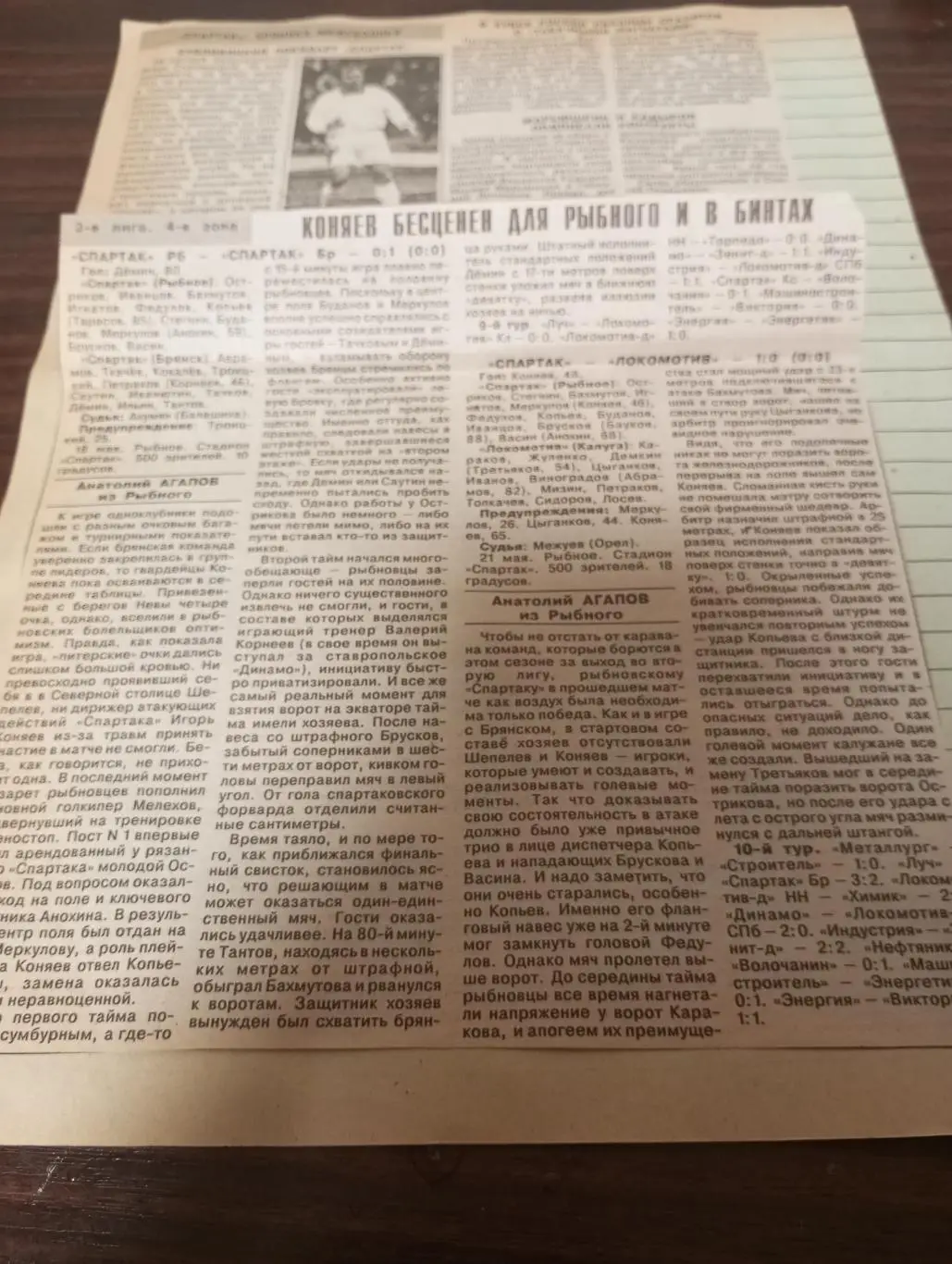Спартак(Рыбное) - Спартак(Брянск) /Локомотив (Калуга). 18/21.05.1997.