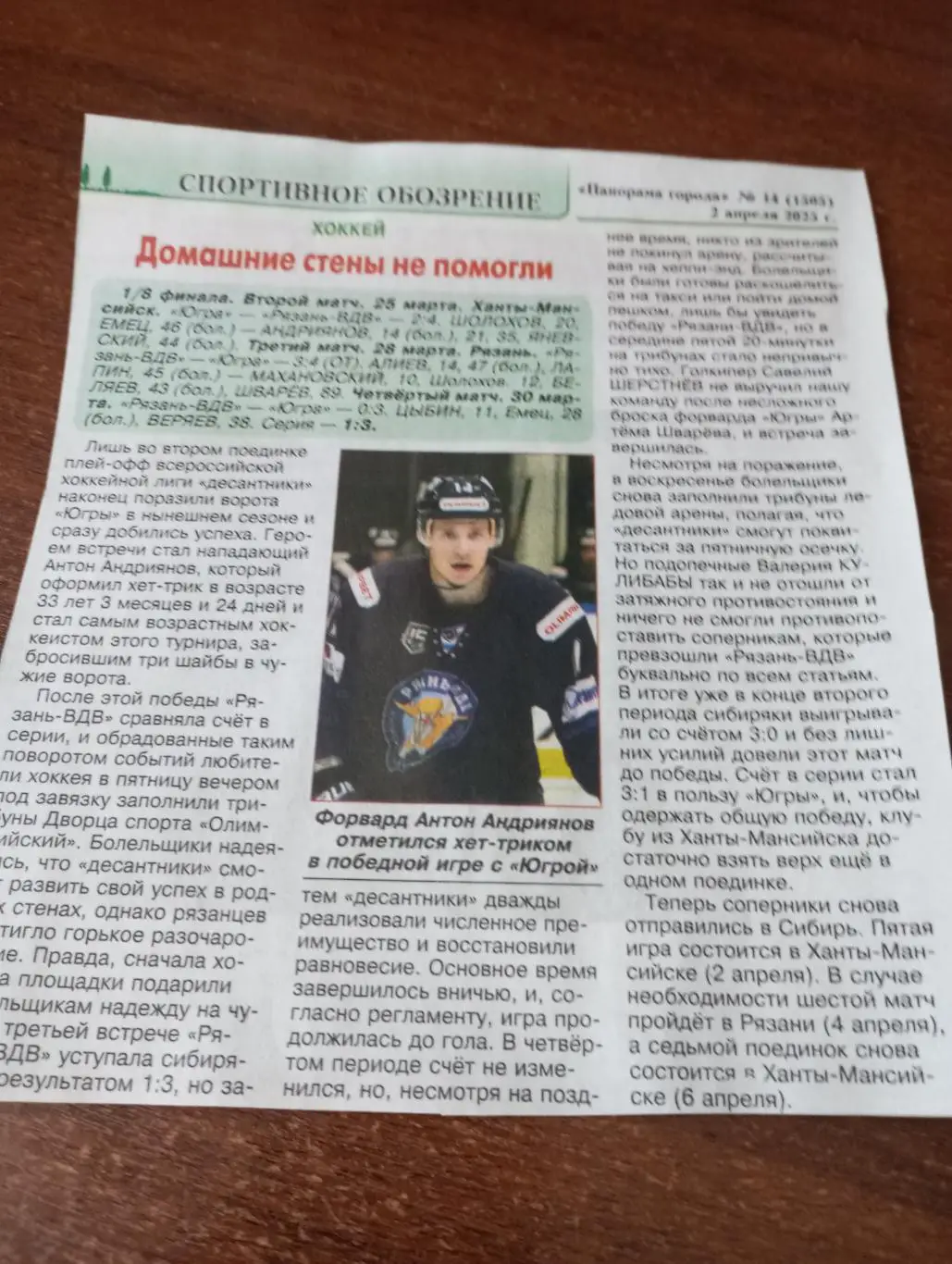 ХК.Рязань ВДВ. - Югра (Ханты-Мансийск). 25/28/30.03.2025 счёт (4-2. 3-4. 0-3)