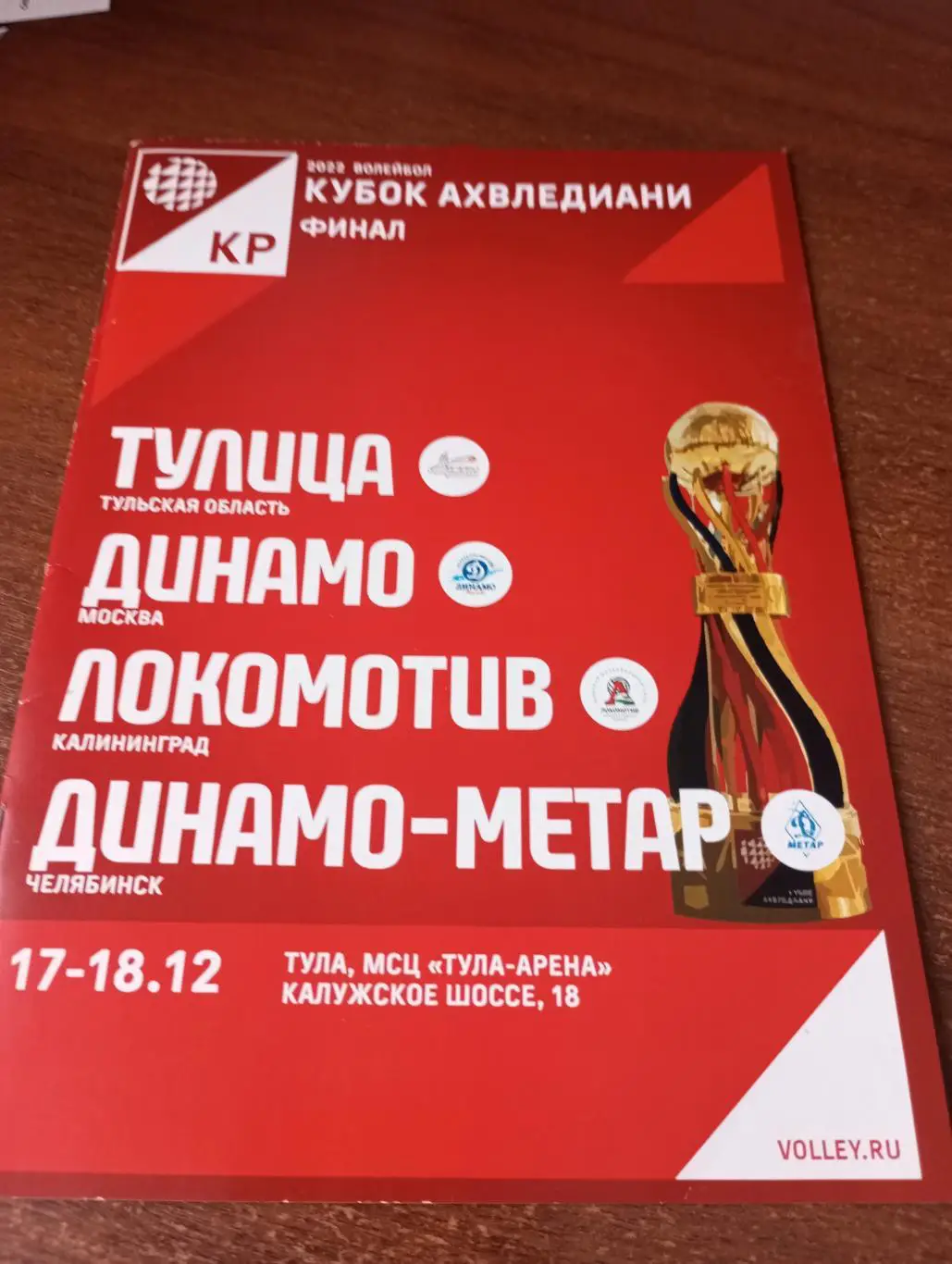 17/18.12.2022. Кубок финал(Тула, Динамо Москва, Челябинск, Калининград)