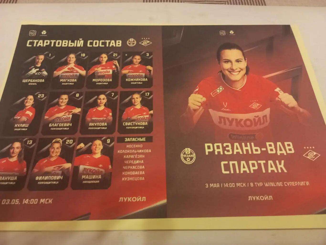 ЖФК. Рязань - ВДВ - ЖФК Спартак (Москва).3.05.2025.(2-вид) Авторская.,,