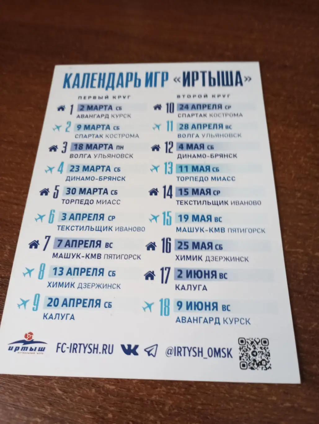 Фото. Футбол Иртыш Омск (Сычев Дмитрий Евгеньевич) + календарь игр 2024. 1