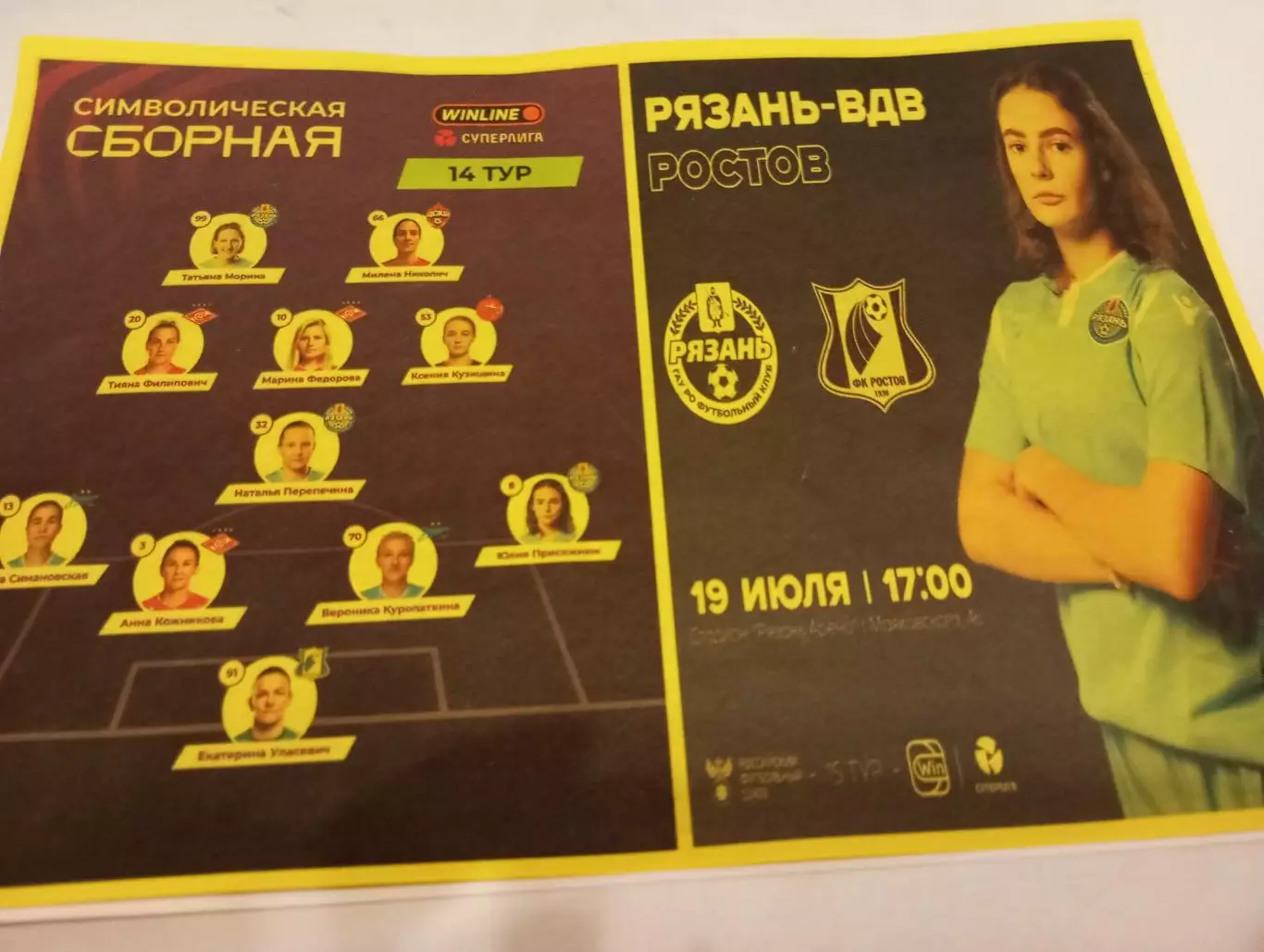 ЖФК. Рязань ВДВ - ЖФК. Ростов.19.07.2025. Авторская вид №1