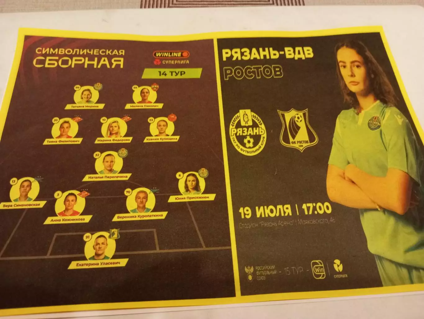 ЖФК. Рязань ВДВ - ЖФК. Ростов.19.07.2025. Авторская вид №1