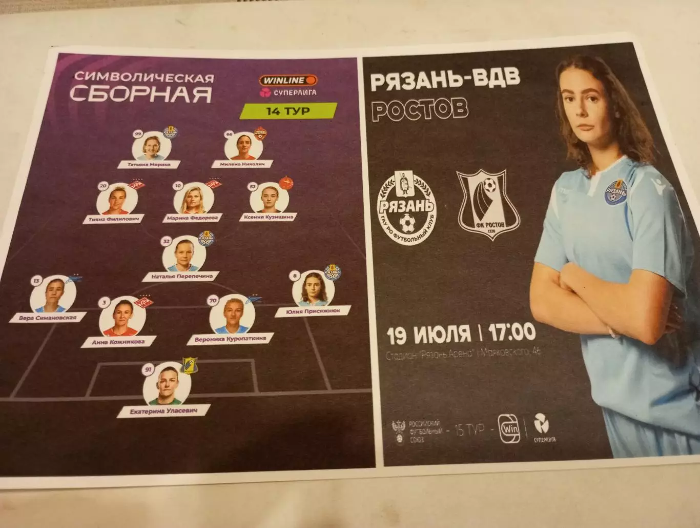 ЖФК. Рязань ВДВ - ЖФК. Ростов.19.07.2025. Авторская вид №1,