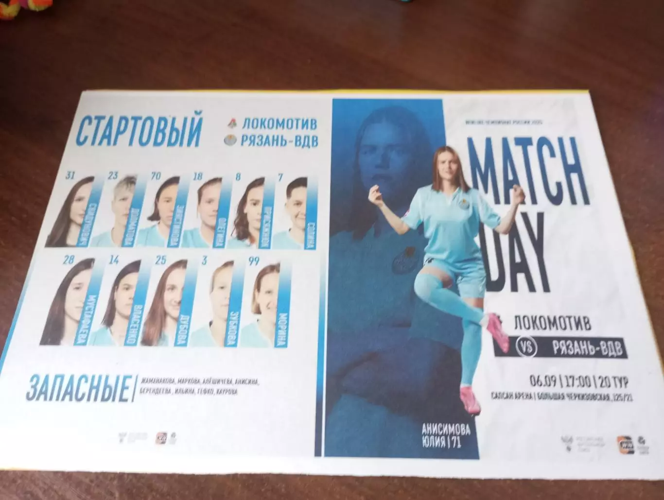 ЖФК . Локомотив (Москва) - ЖФК . Рязань -ВДВ .6.09.2025...Авторская № 3..