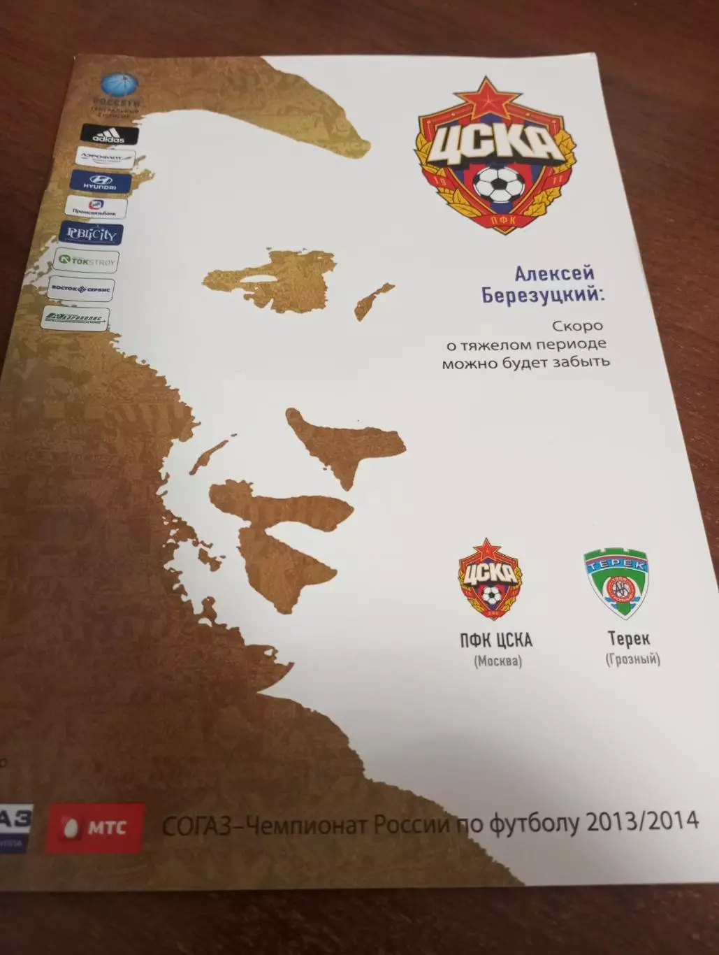 ЦСКА - Терек (Грозный). 10.11.2013.