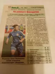 ЖФК. Рязань ВДВ - Энергия (Воронеж). 16.09.2011.Счёт (1-1)