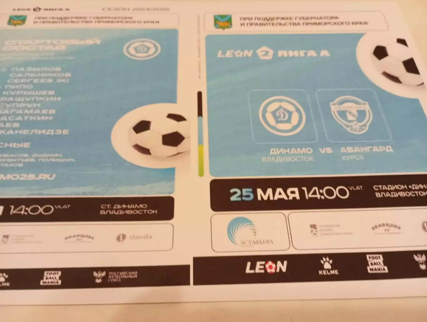 Динамо (Владивосток) - Авангард (Курск). 24.05.2025.