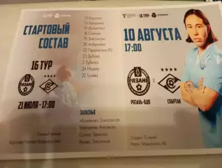 ЖФК. Рязань ВДВ. - ЖФК. Спартак (Москва). 10.08.2024..