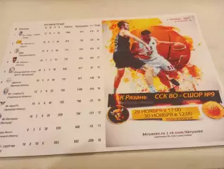 БК. Рязань - ССК ВО- СШОР № 9(Воронеж). 29.11.2025.