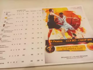 БК. Рязань - ССК ВО- СШОР № 9(Воронеж). 29.11.2025..