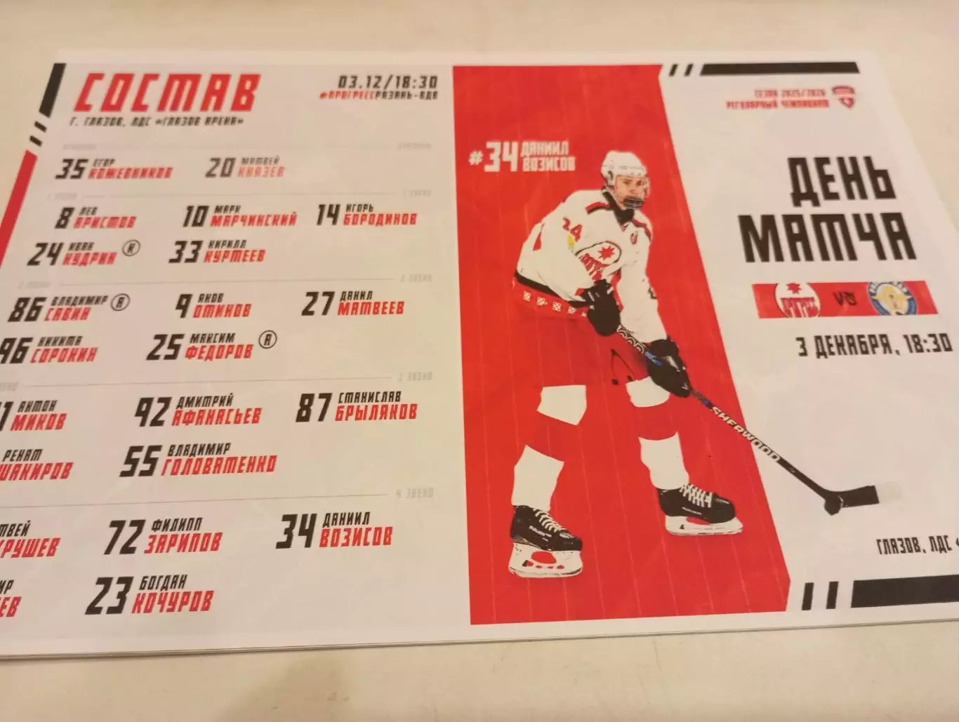 МХК.. Прогресс (Глазов) - МХК. Рязань ВДВ....3.12.2025..