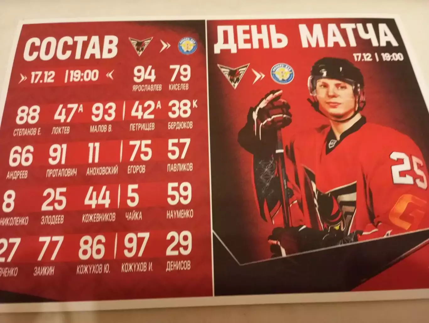 Омские Крылья(Омск) - ХК. Рязань ВДВ..17.12.2025...