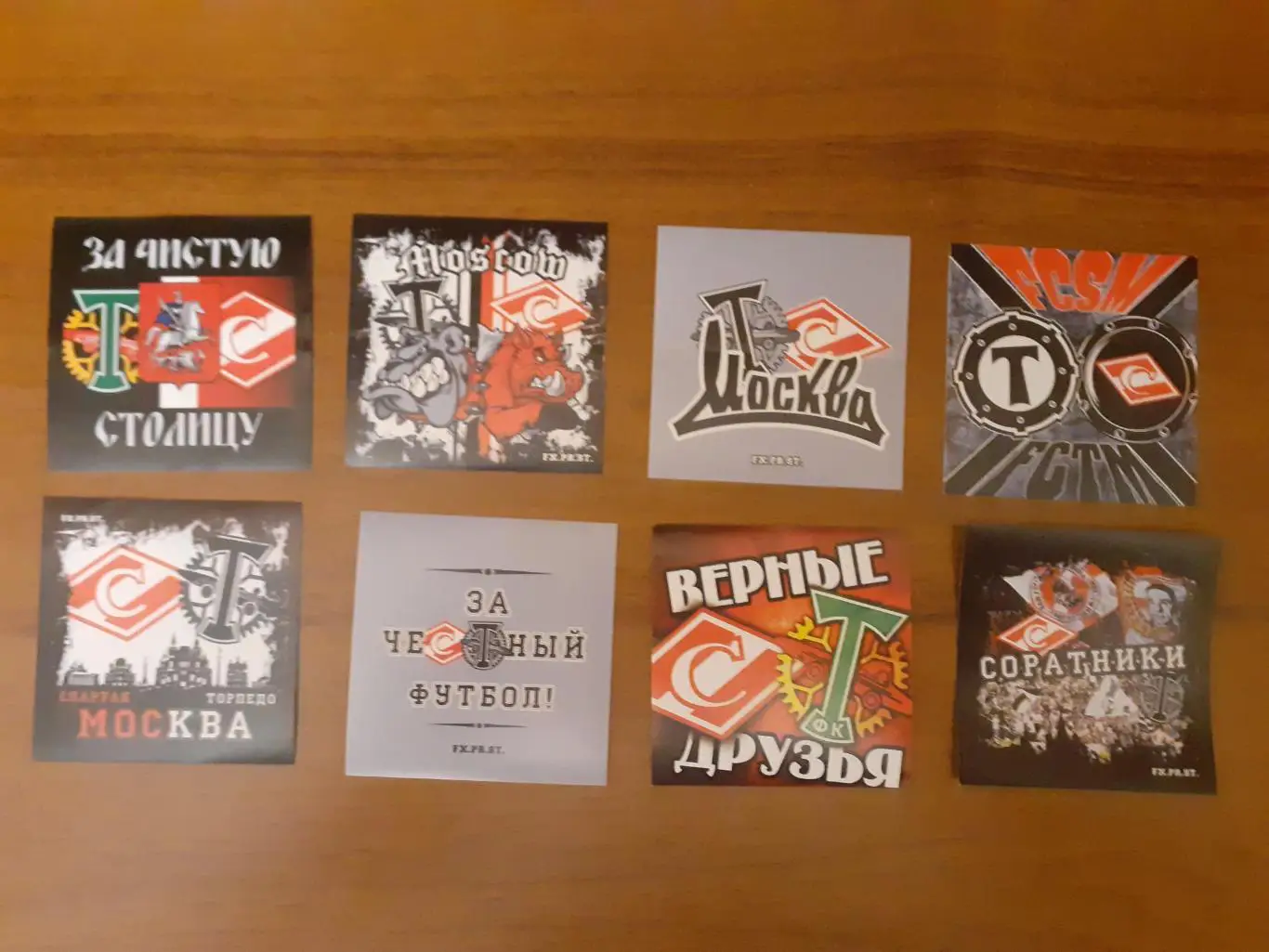 Стикер фанатский Торпедо Москва + Спартак Москва.