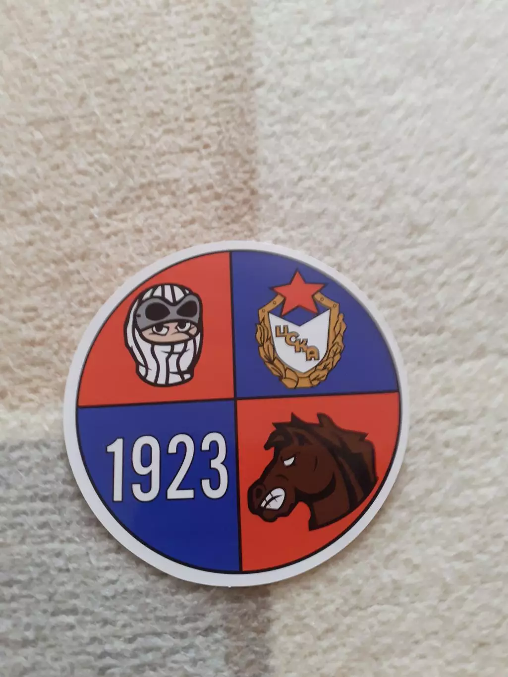 Стикер фанатский ЦСКА Москва. 1923.