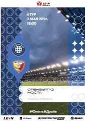 Программа! Оренбург-2 - Носта Новотроицк, 03.05.2026 2 Лига Б 6 тур