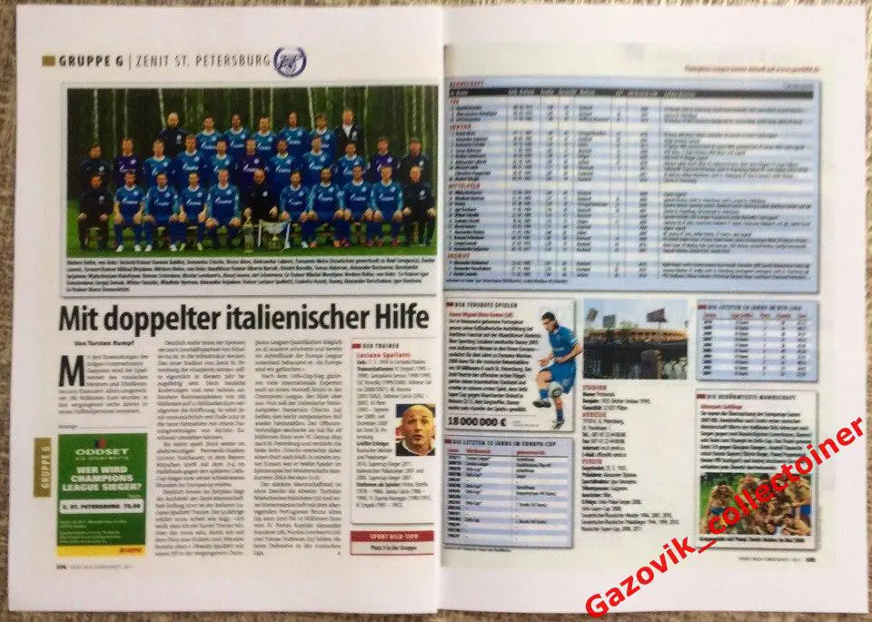 Sport Bild. Представление ЦСКА и Зенита в Лиге Чемпионов ЛЧ 2011/12 3