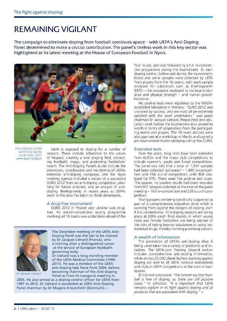 UEFA direct. Официальный журнал УЕФА № 125 (январь 2013) 1
