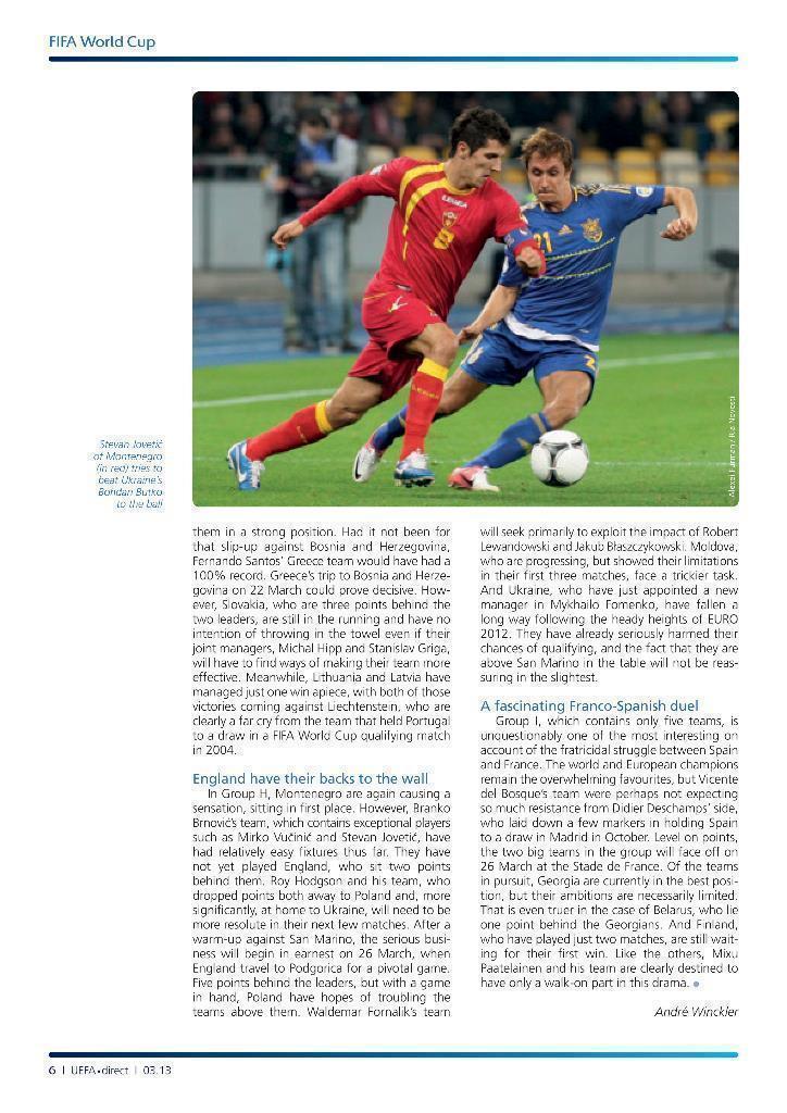 UEFA direct. Официальный журнал УЕФА № 126 (март 2013) 1
